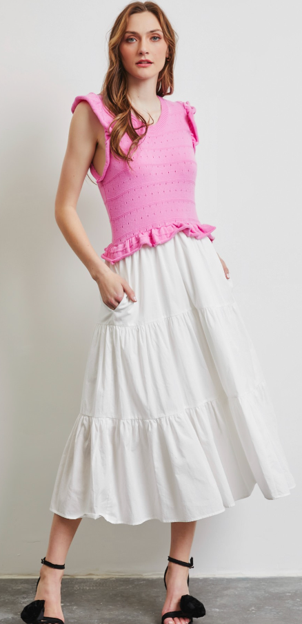 The Perfect Mix Dress - 2 Colors!