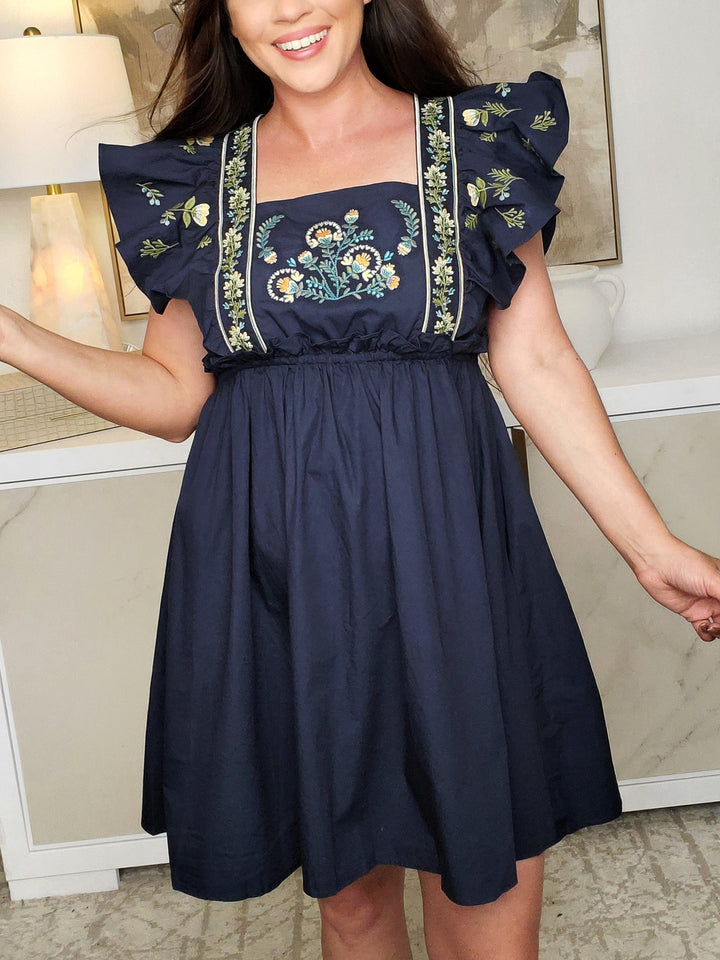 Elegantly You Poplin Mini Dress