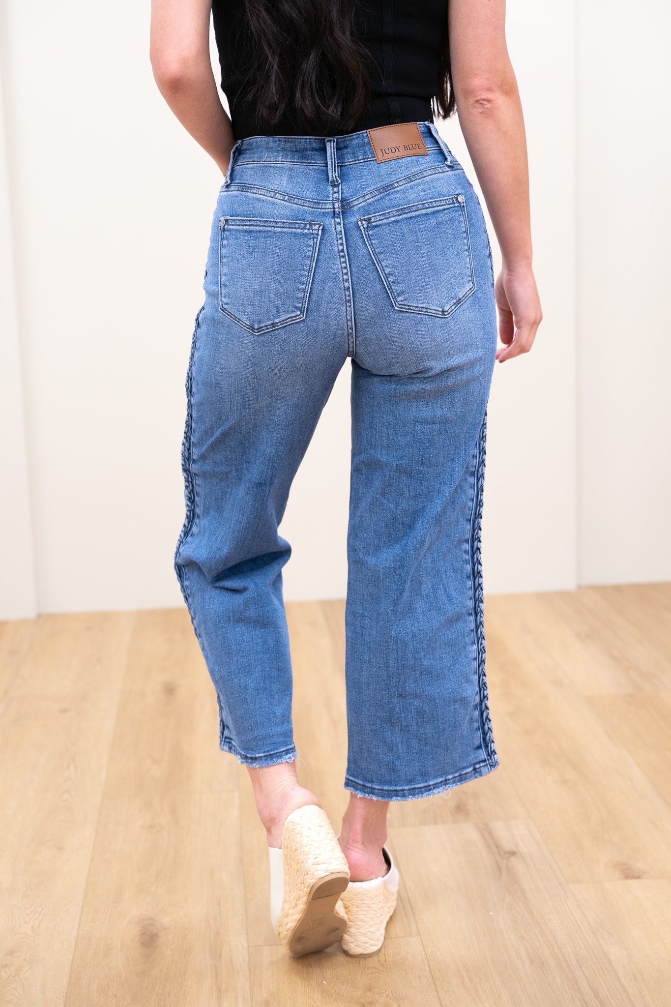 Judy Blue We Belong Together Braided High Rise Jeans