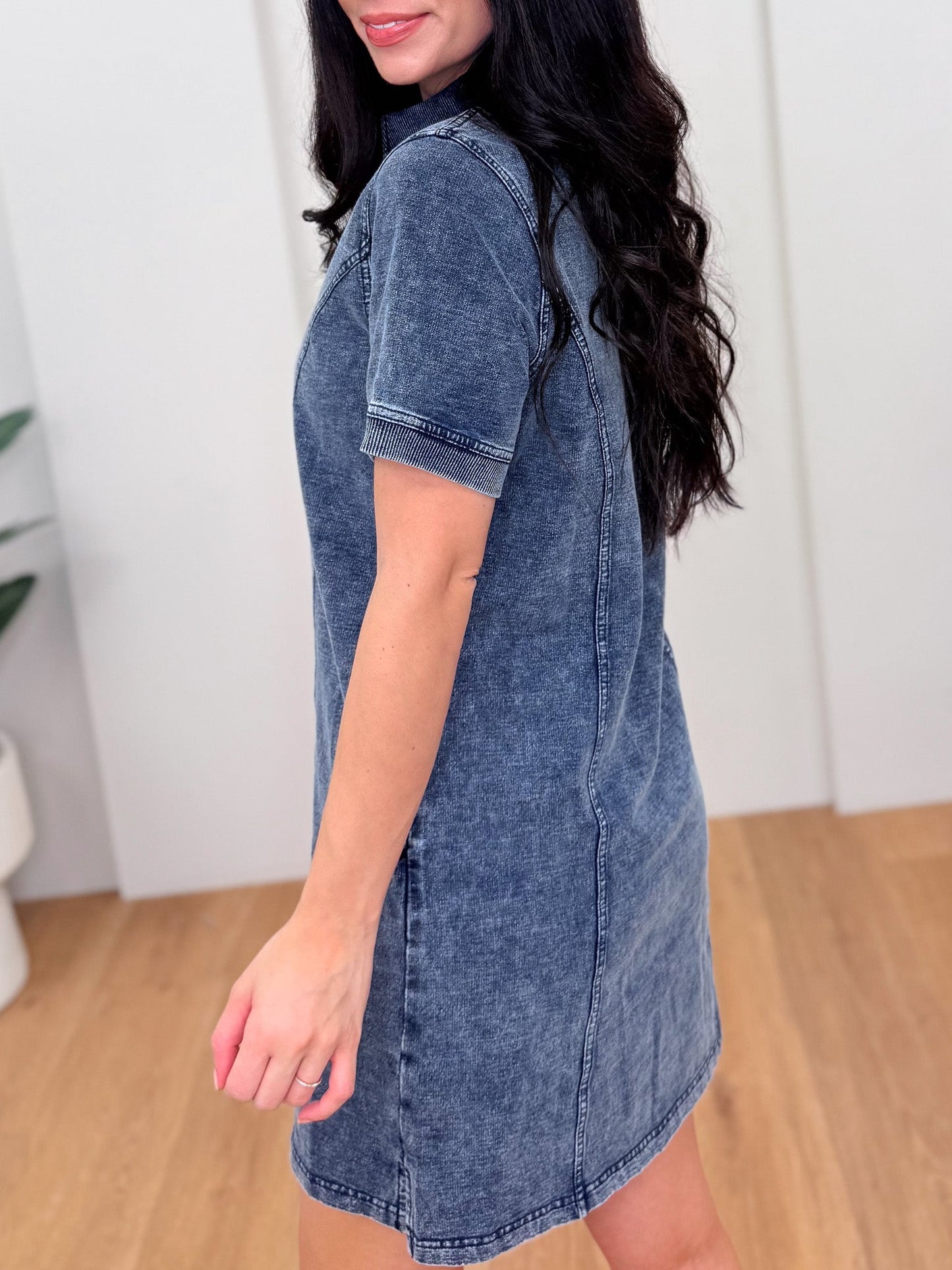 Goes Like That Denim Dress