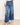 Faithfully Floral Cutout Flower Pants - Denim - By Alexa Rae
