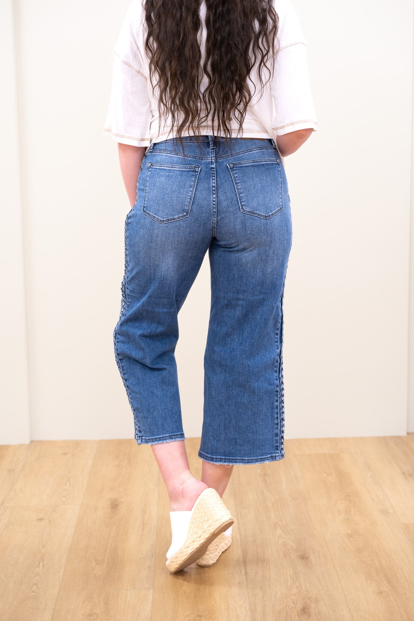 Judy Blue We Belong Together Braided High Rise Jeans