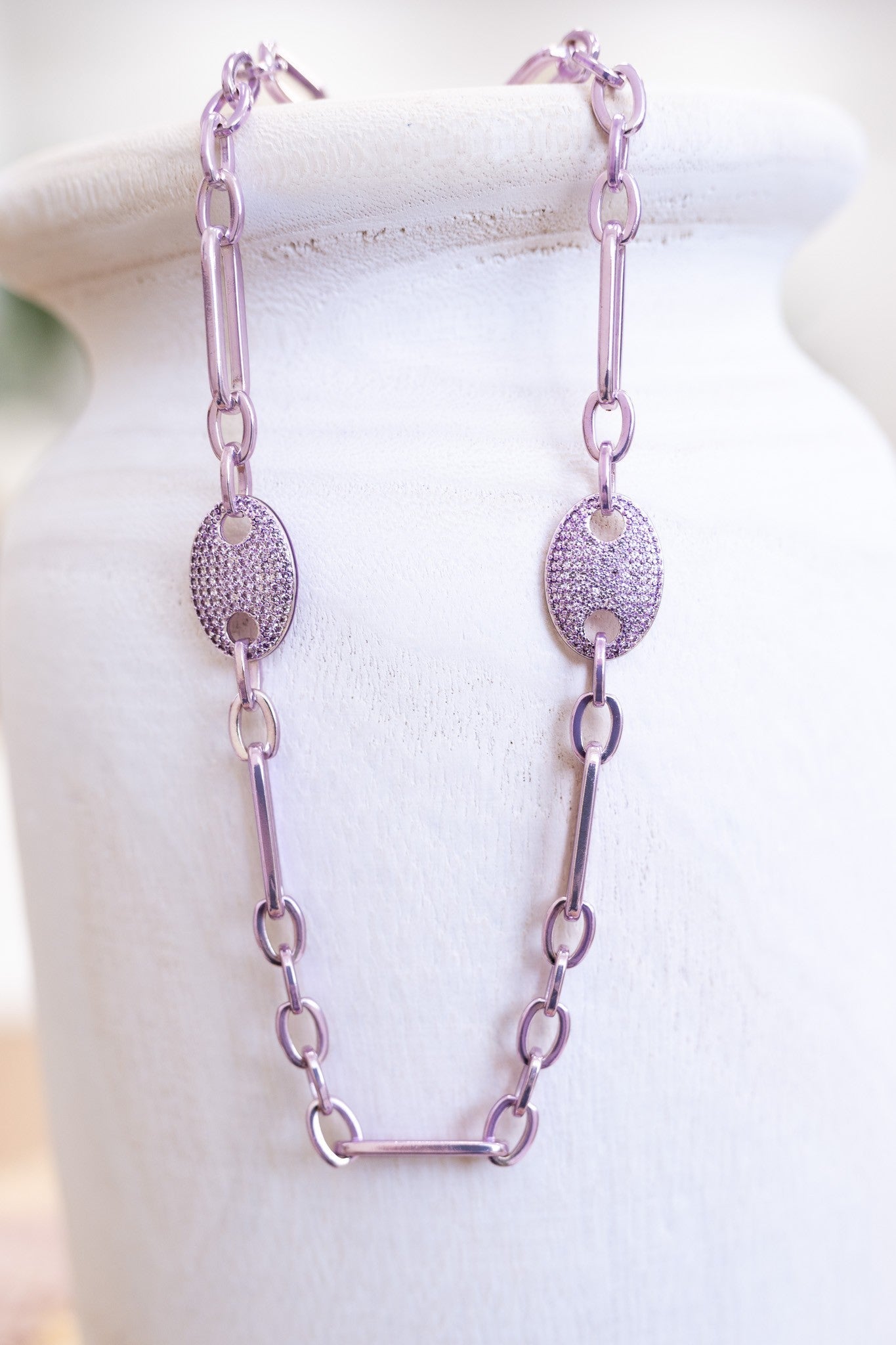 Alaia In The Sky Necklace - Liquid Metallic Lavender Mist