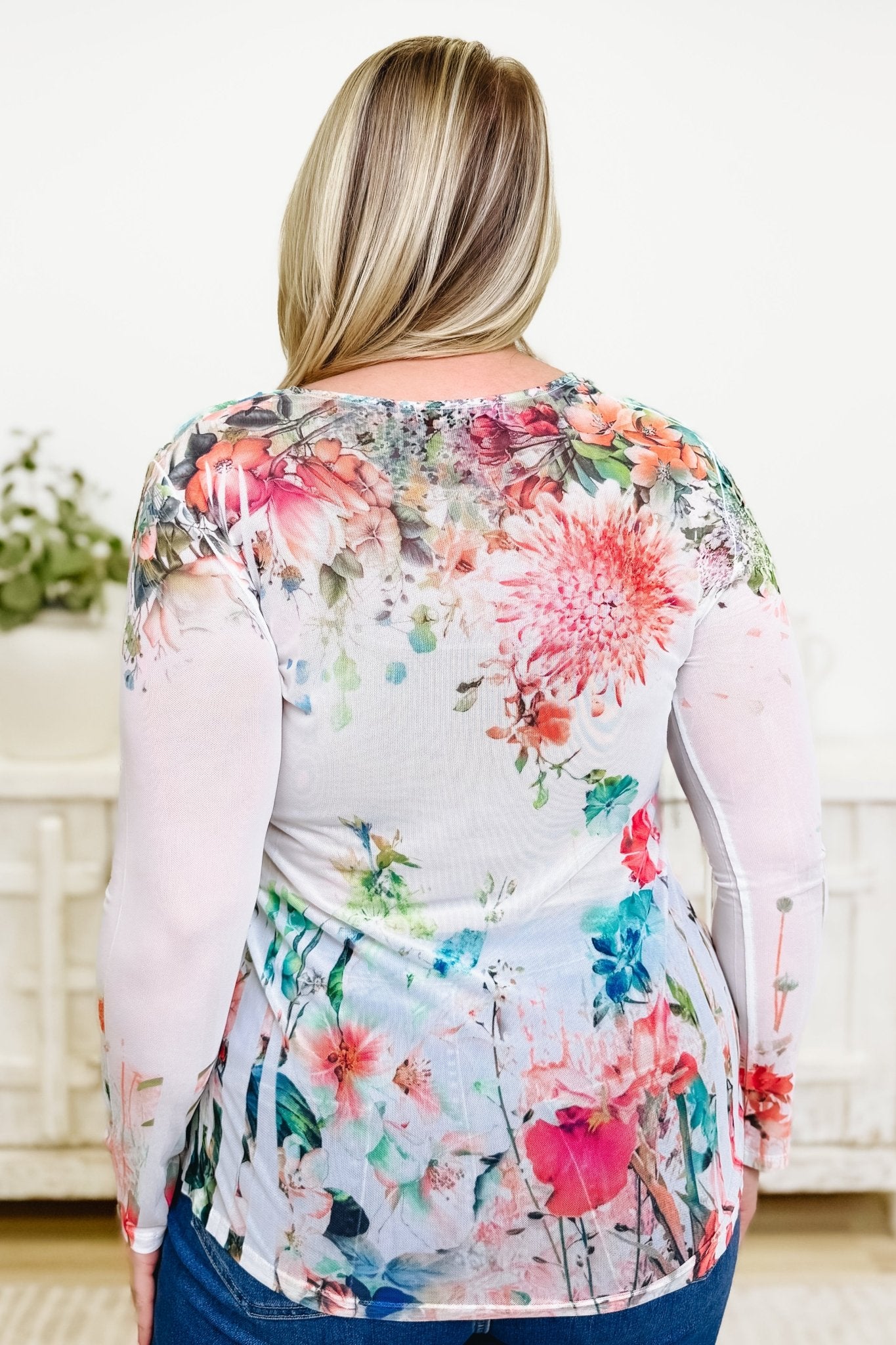 Flourishing View Floral Top - By Alexa Rae