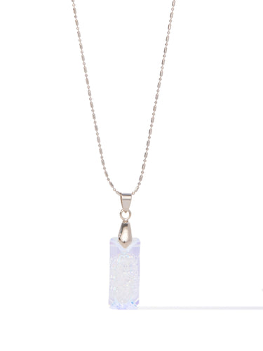 Frost Kiss Necklace - Metallic Linen - By Alexa Rae