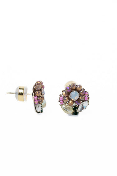 Garden Muse Earrings - Metallic Linen Morning Sky - By Alexa Rae