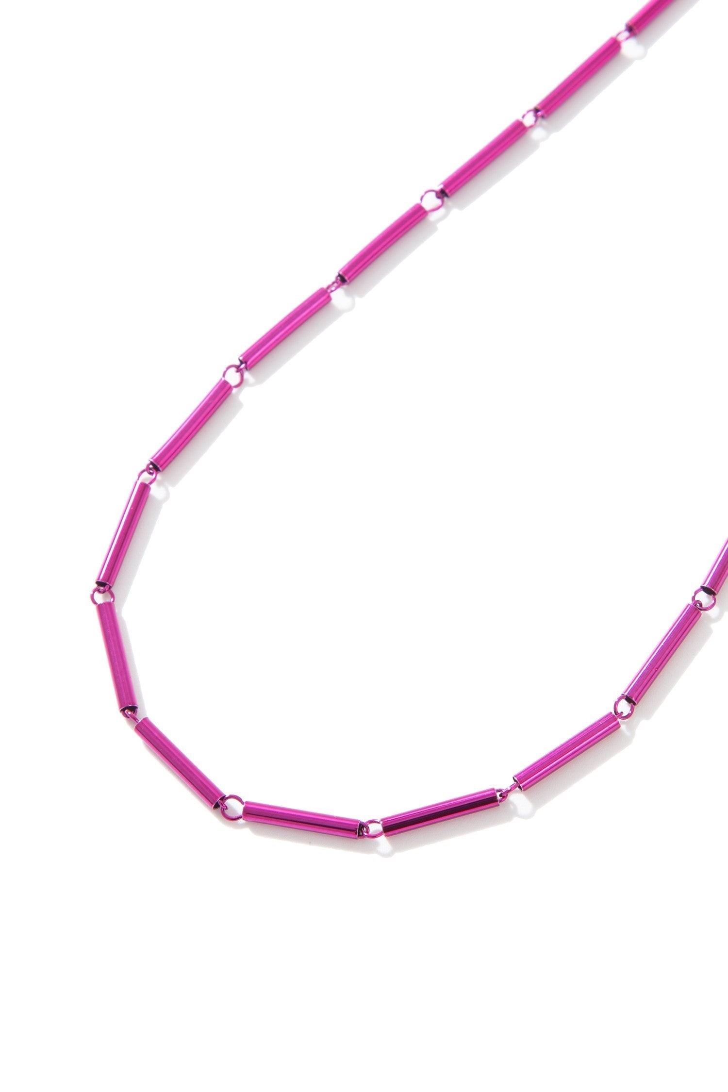 Streets Of Philadelphia Necklace - Liquid Metallic Viva Magenta