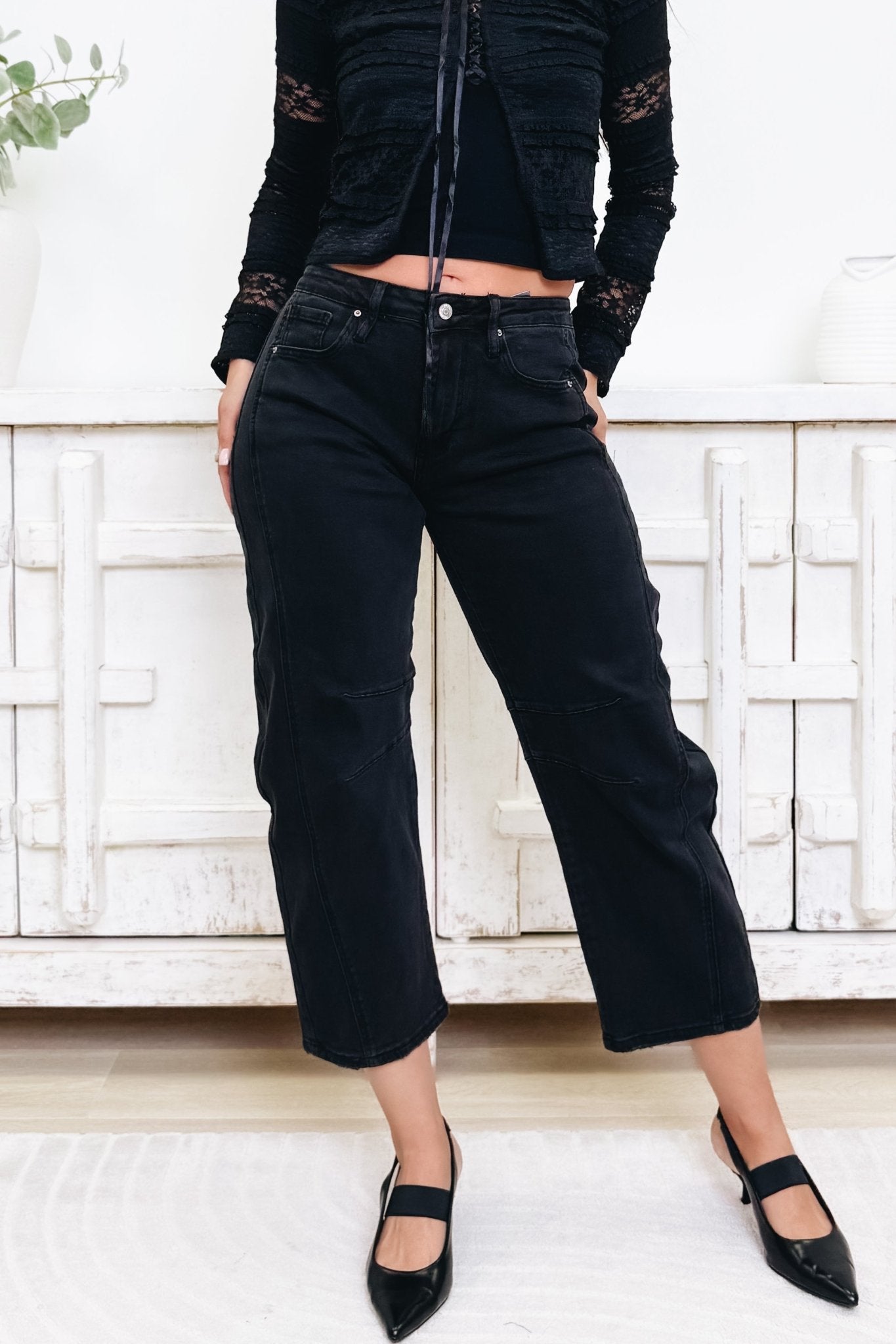 casual カンナ 30 KanCan Light Wash High Rise Tapered Barrel Jeans | Lime Lush Boutique
