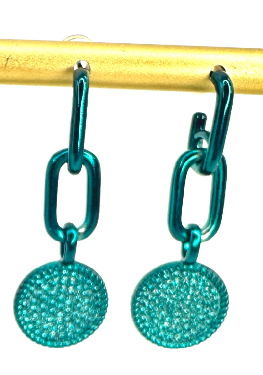 Netherlands Earrings - Liquid Metallic London Quartz