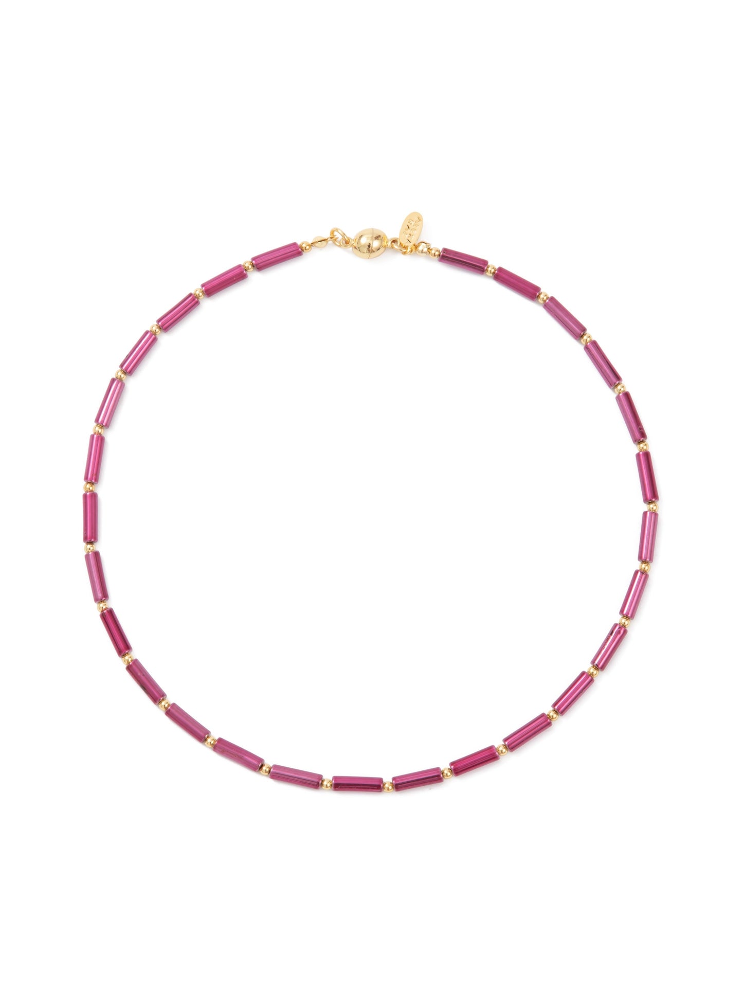 Just Like This Necklace - Viva Magenta