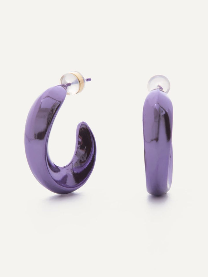 Taylor Earrings - Metallic Lilac