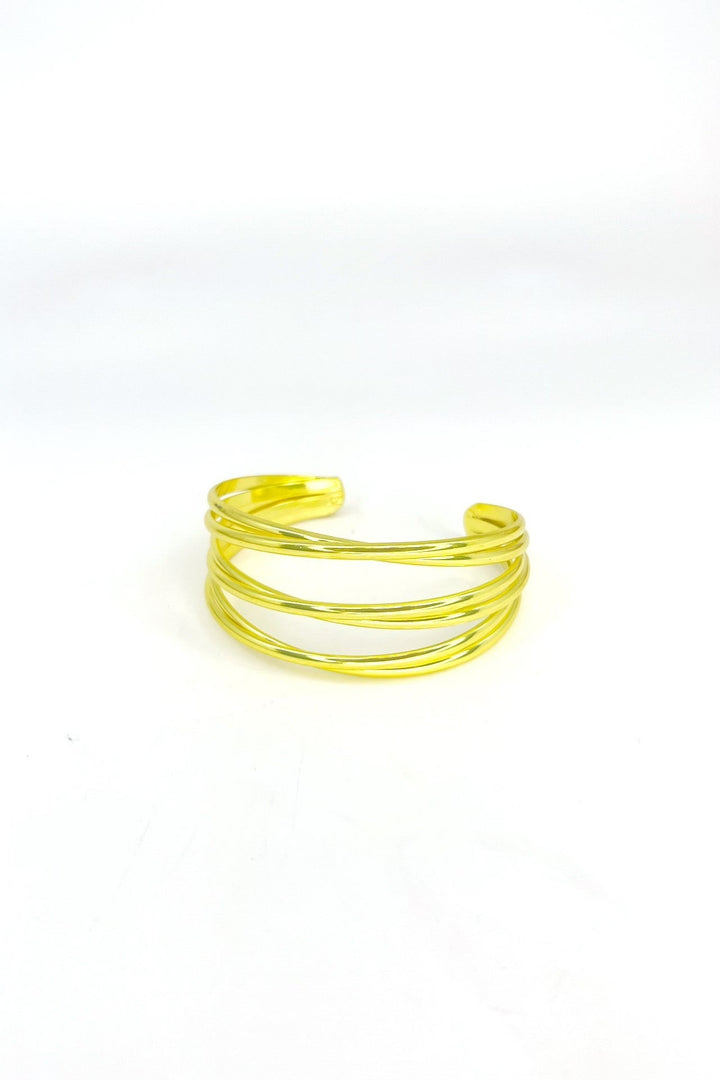 Triple Decker Bracelet - Liquid Metallic Lemonade