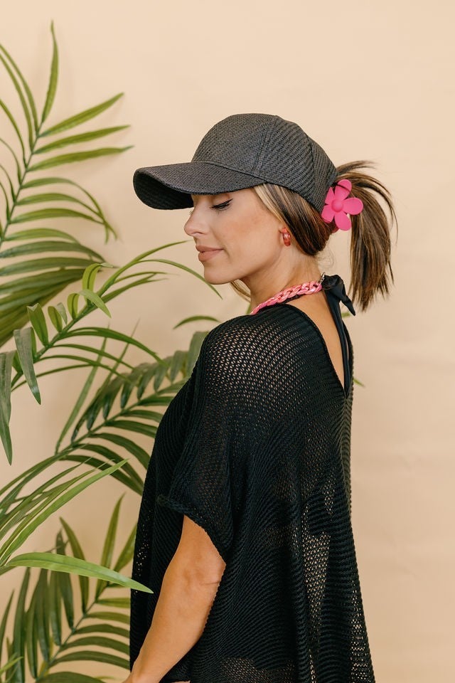 Summer Woven Straw Baseball Caps - 3 Colors!