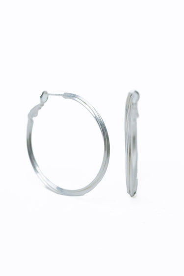 Lara Mae Earrings - Metallic Pearl White - By Alexa Rae