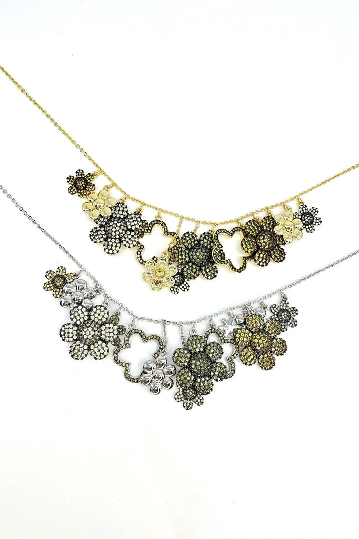 Flower Gypsy Necklace - 2 Colors!
