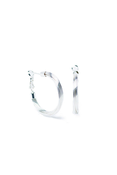 Lillian Earrings - Liquid Metallic Pearl White - By Alexa Rae