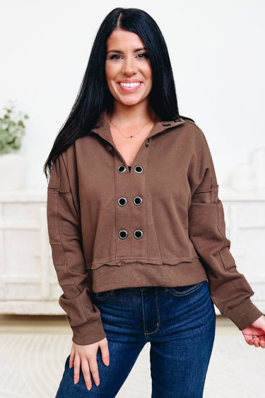Little Bit Of Edge Sweatshirt - 2 Colors! - By Alexa Rae
