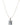 Locket Necklace - Metallic Linen - By Alexa Rae