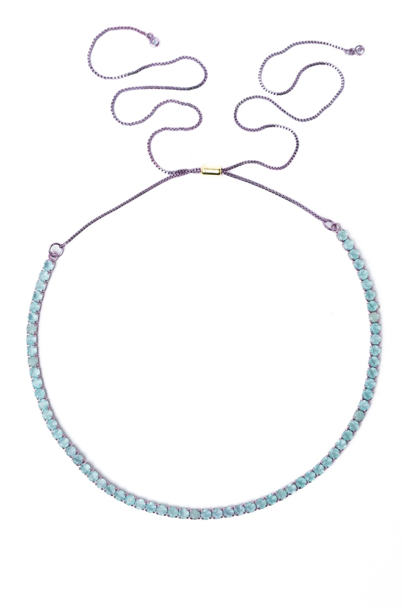 Long Story Necklace - Iris Sky - By Alexa Rae