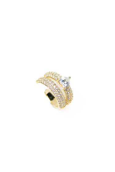 Love Note Ear Cuff - Gold - By Alexa Rae