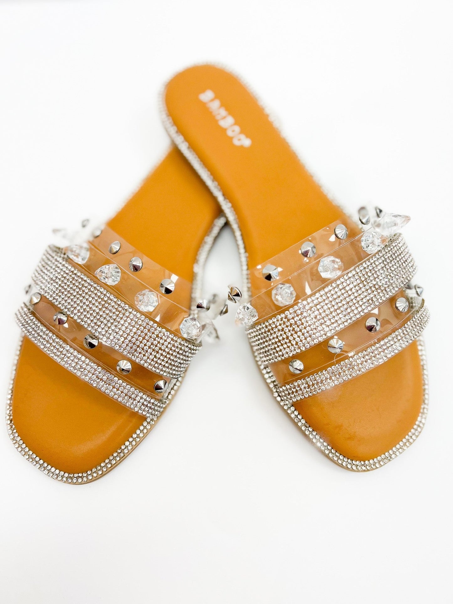 Rhinestone Strappy Toe Sandals - 3 Colors!