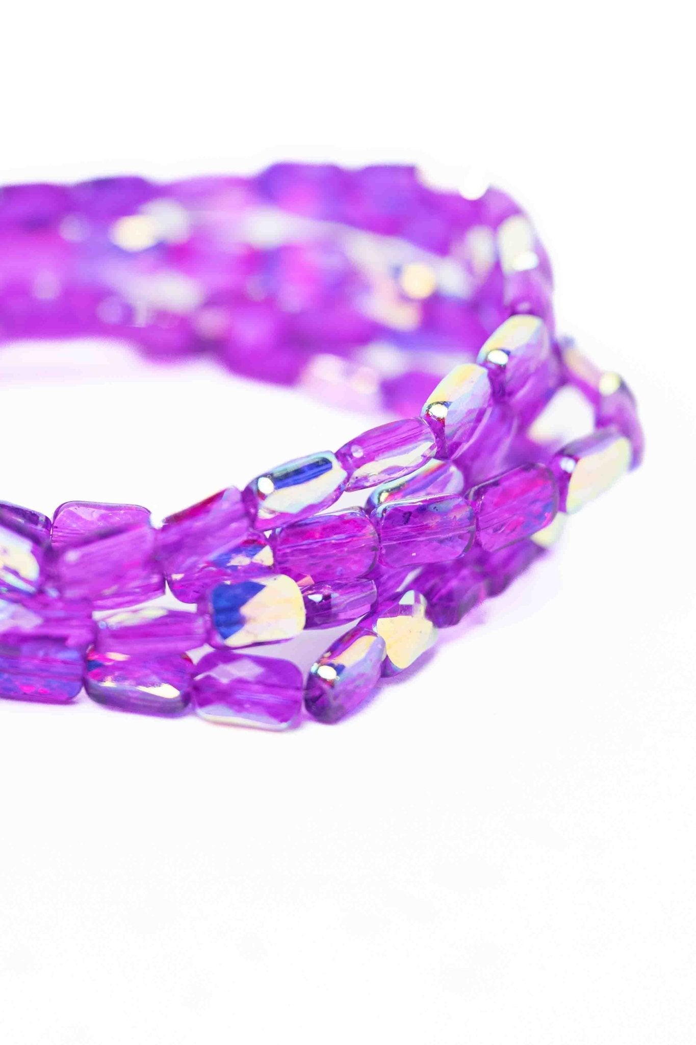 One More Try Bracelet Set - Neon Violet - By Alexa Rae