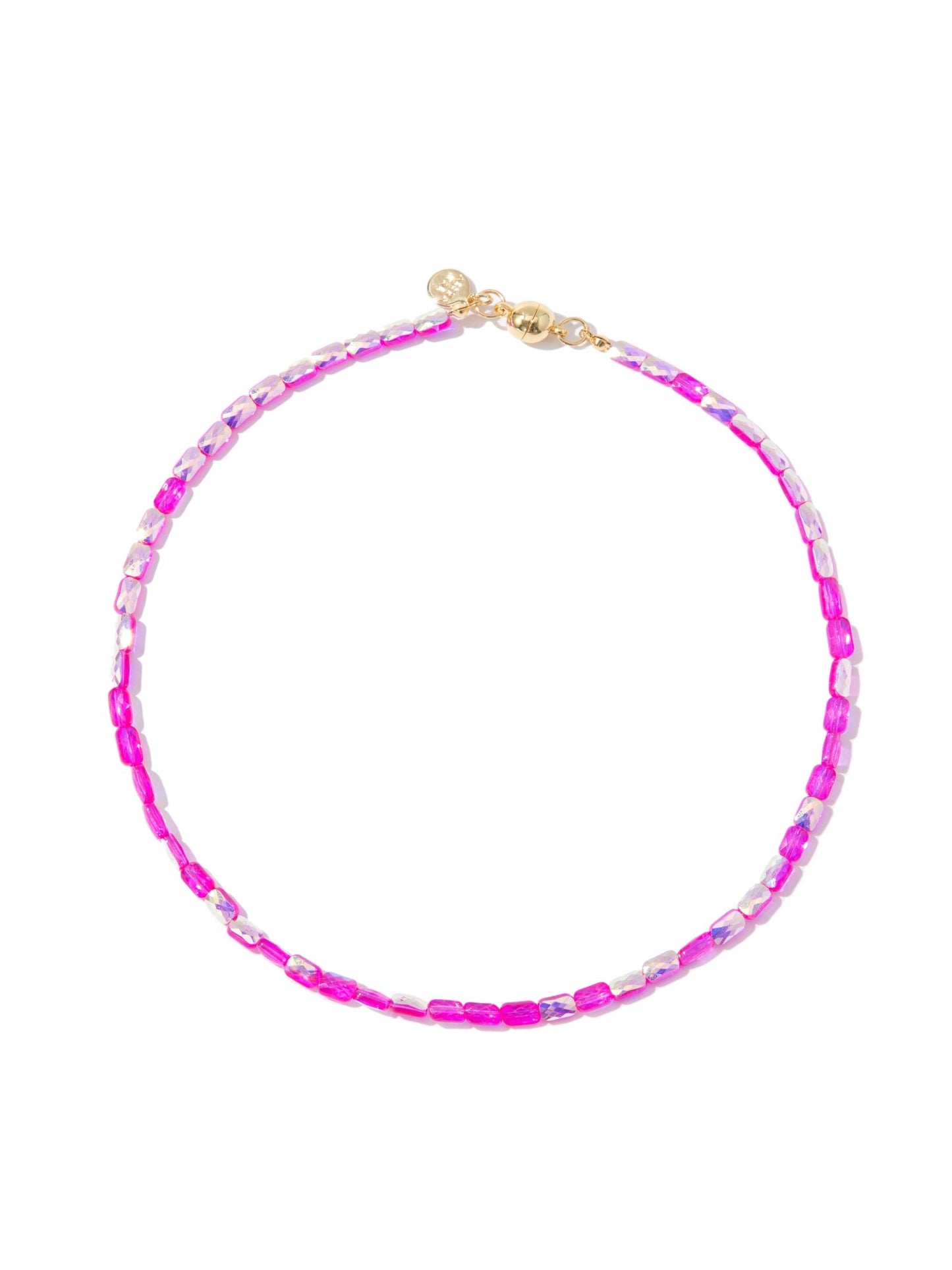 One More Try Necklace - Fuchsia - By Alexa Rae