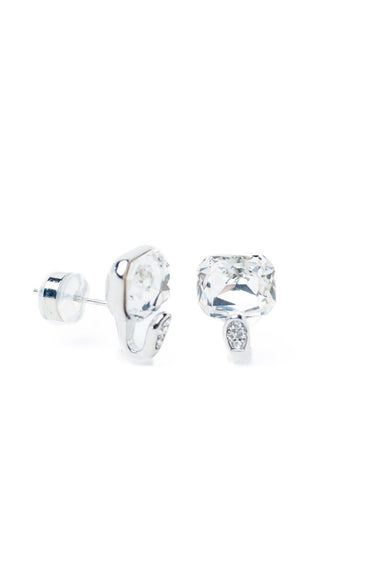 One Point Earrings - Silver - By Alexa Rae