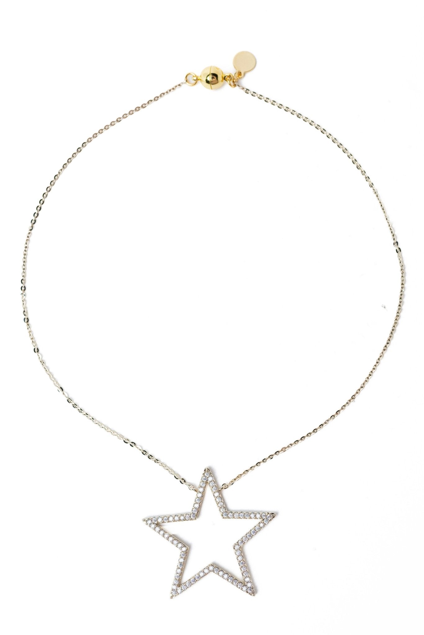 Paris Star Necklace - Metallic Linen - By Alexa Rae