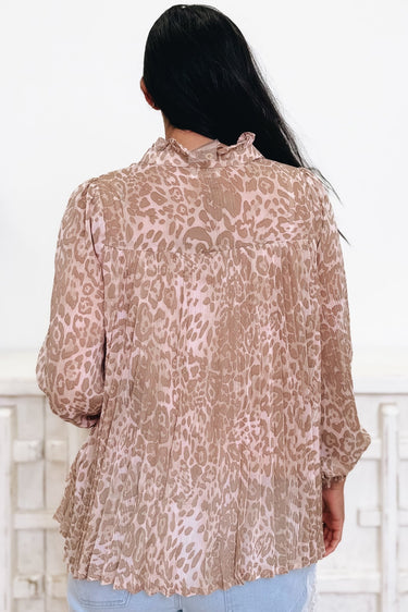 Prowl Around Leopard Button Down Top - By Alexa Rae