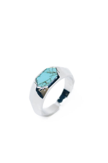 Rodeo Queen Ring - Silver Turquoise - By Alexa Rae