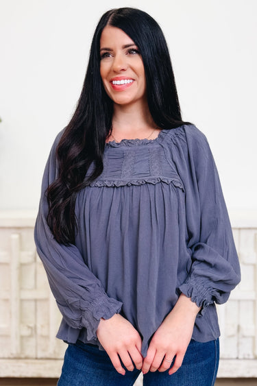 Ruler Of The Ruche Top - 2 Colors! - By Alexa Rae