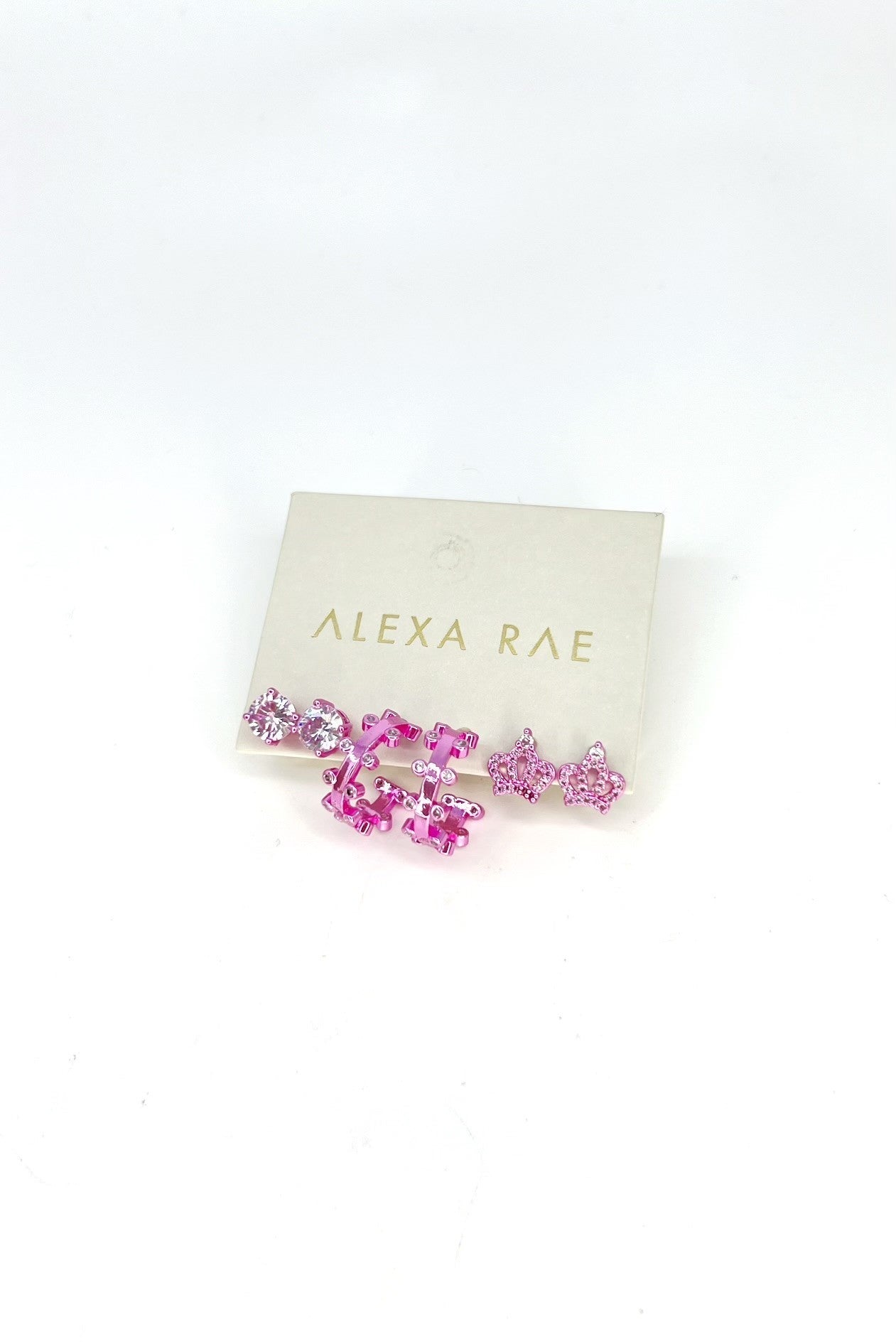 Crown Set Of 3 Earrings - 2 Colors!