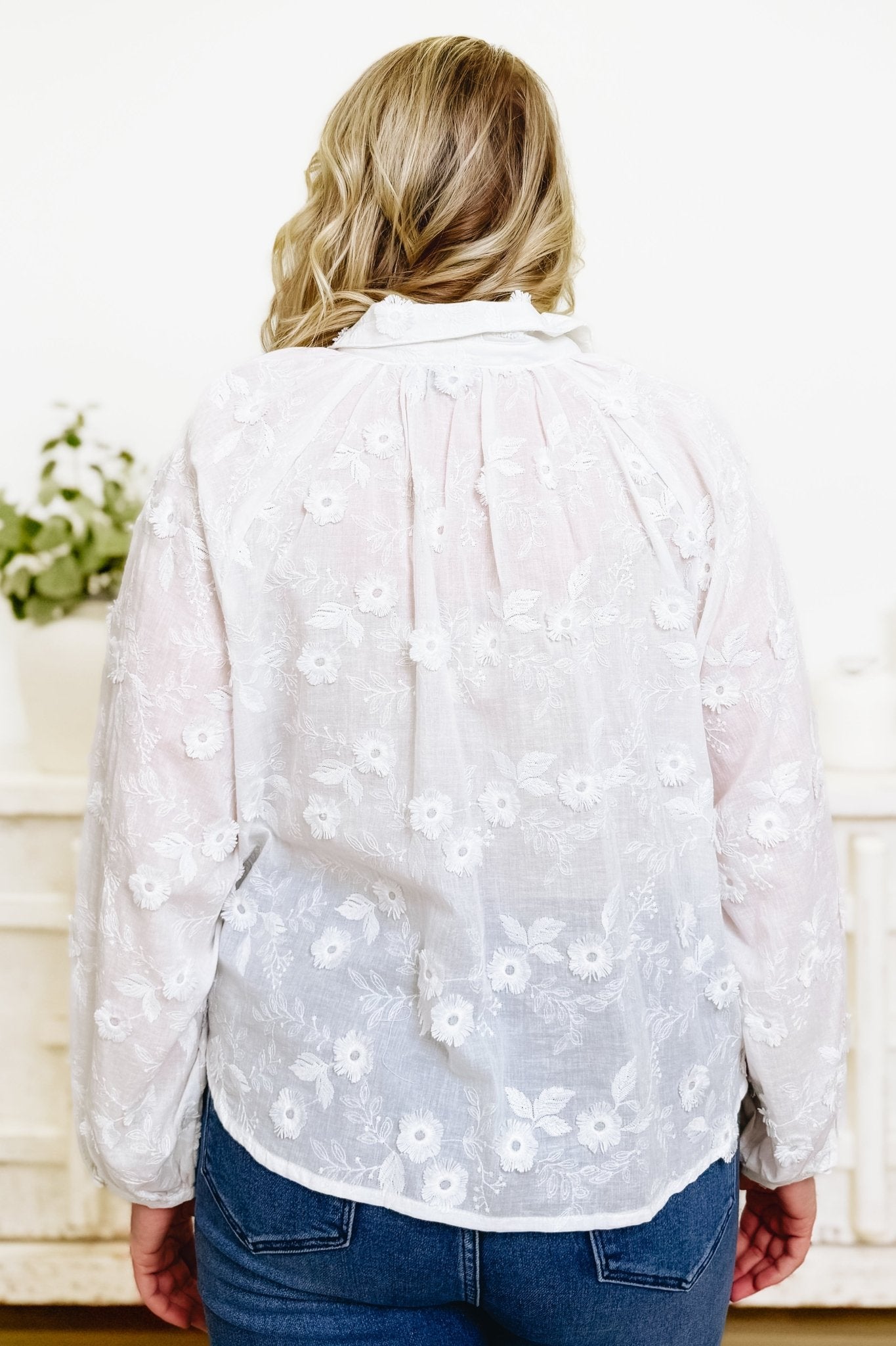 Strive For Greatness Floral Button Down Top - By Alexa Rae