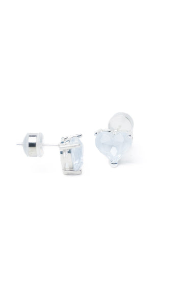Thoughts Of You Earrings - Liquid Metallic Pearl White Snow - By Alexa Rae