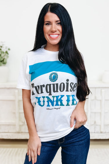Turquoise Junkie Graphic Tee - By Alexa Rae
