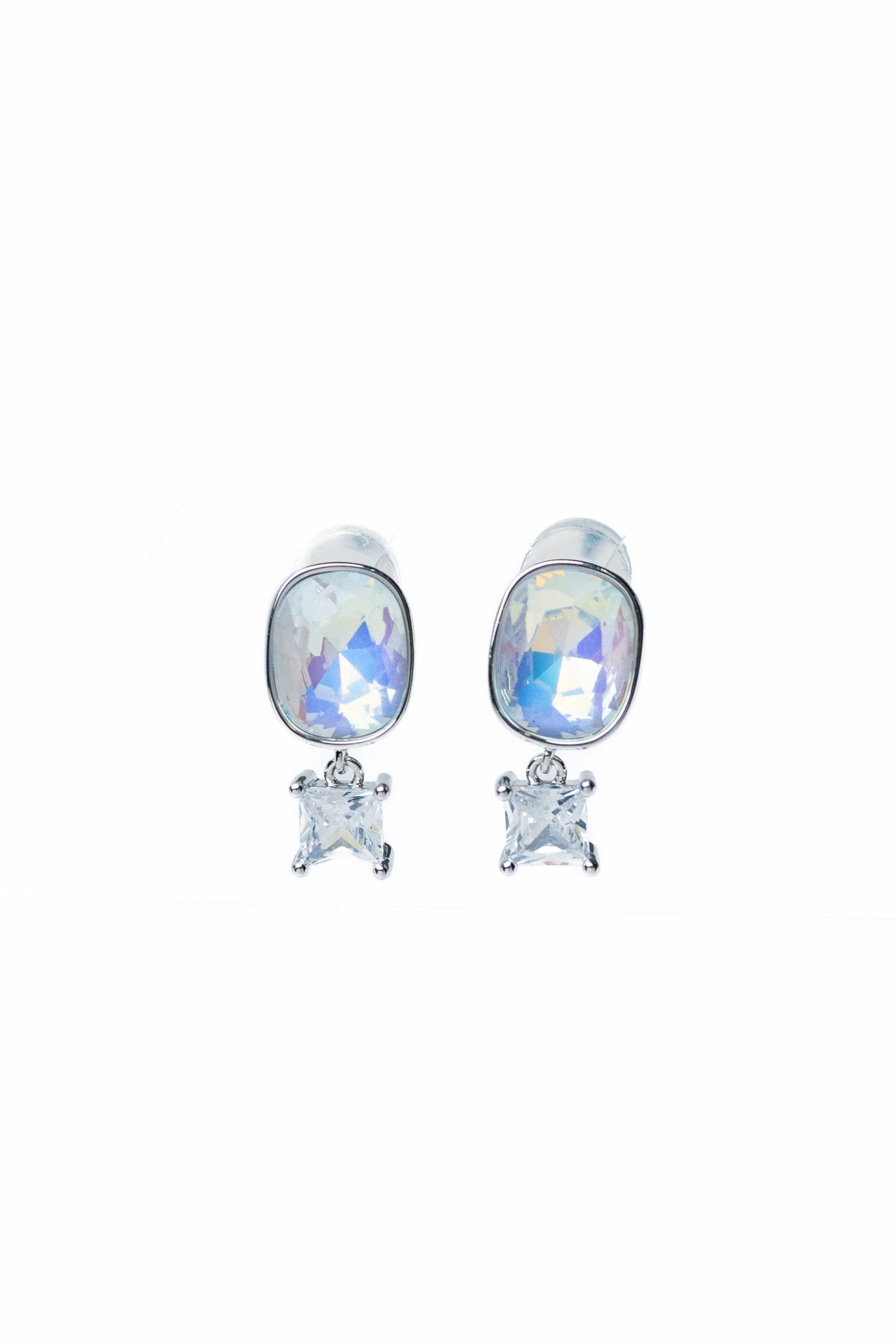 Twice The Shine Earrings - Snow Glow - By Alexa Rae