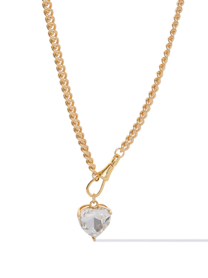 Velvet Heart Necklace - Clear - By Alexa Rae
