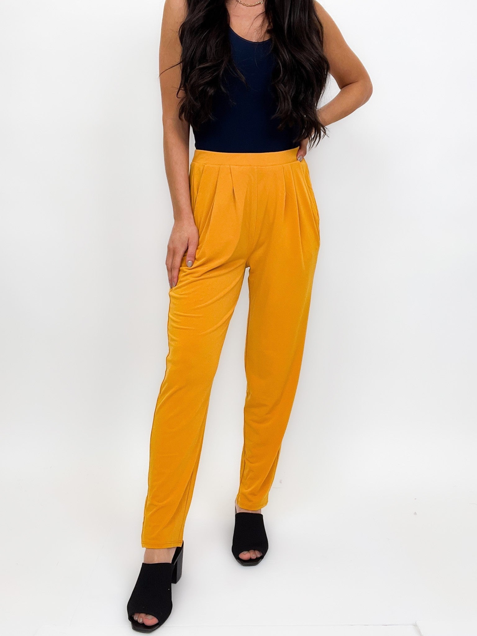 Business Must Have Pleated Pants