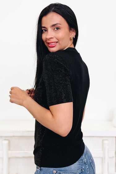Wanna Let You Shine Rhinestone Top - By Alexa Rae