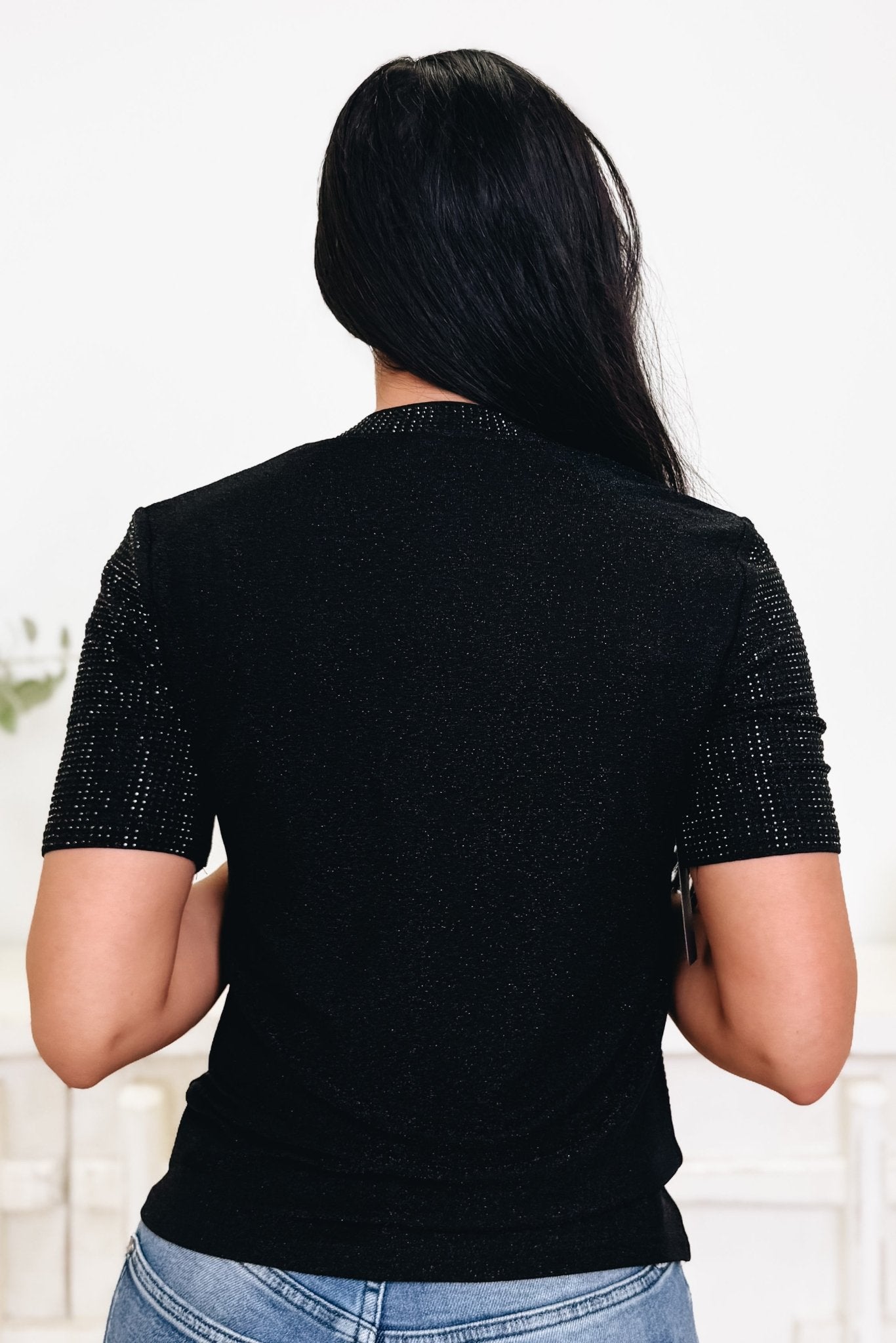 Wanna Let You Shine Rhinestone Top - By Alexa Rae