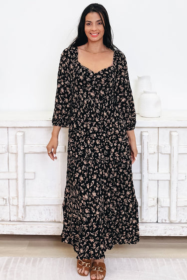 Welcome To The Dance Floral Midi Dress - By Alexa Rae