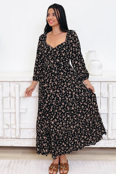 Welcome To The Dance Floral Midi Dress - By Alexa Rae