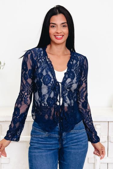 Worth Your Love Sheer Lace Top - By Alexa Rae