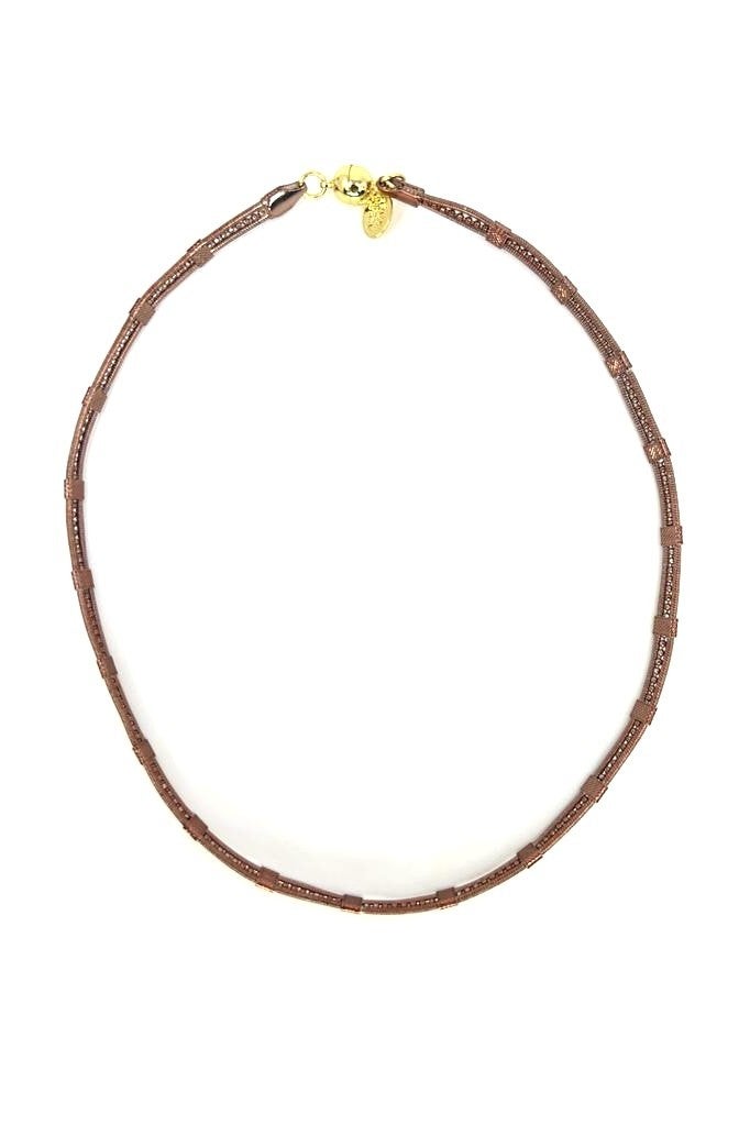 London Bridge Necklace - Liquid Metallic Cocoblush