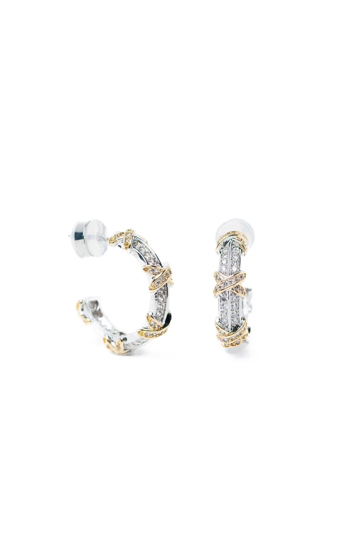 Zadie Earrings - Siver Gold - By Alexa Rae