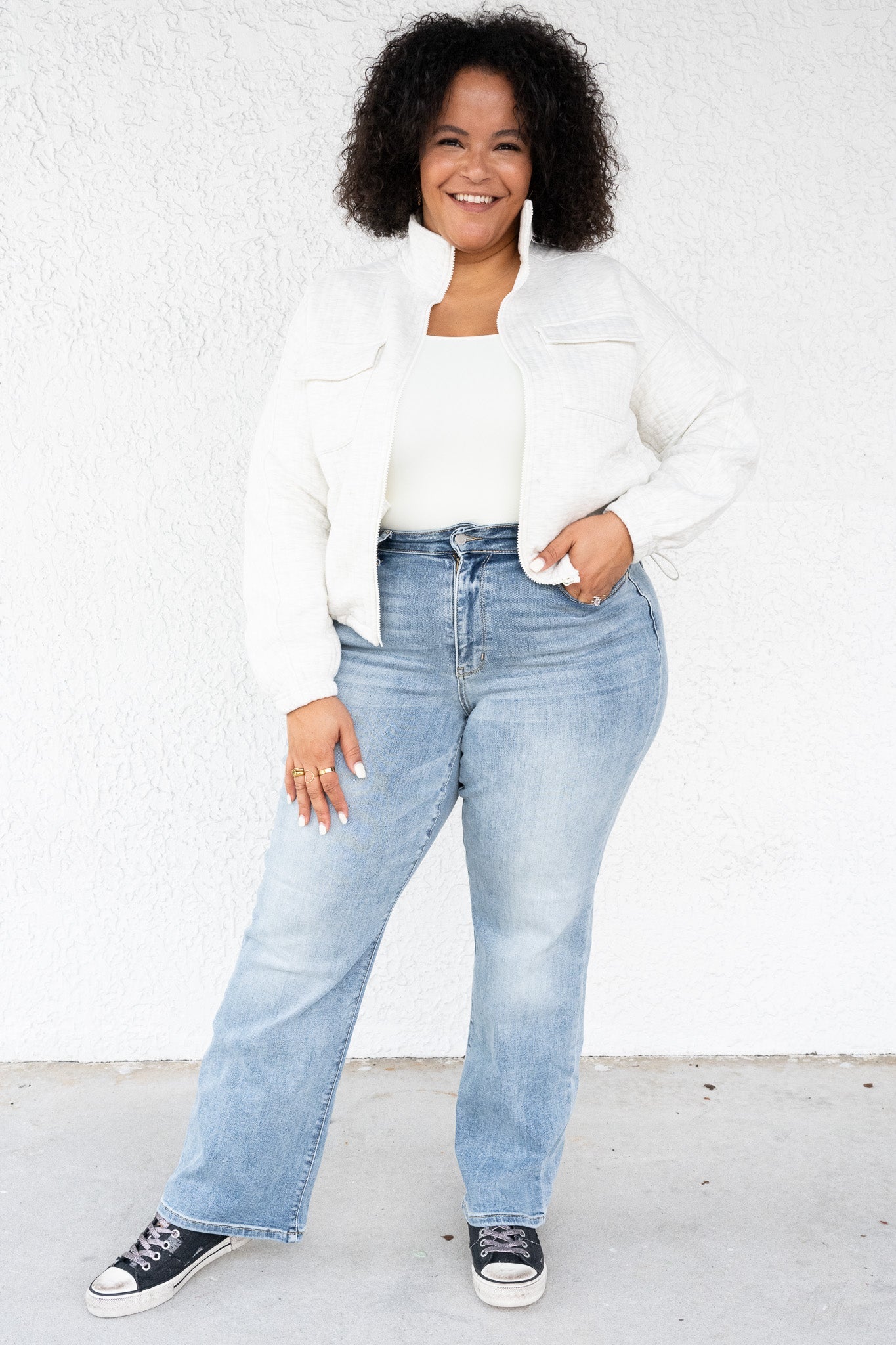 Judy Blue Jennifer High Rise Straight Leg Jeans