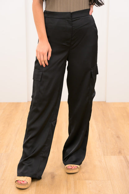 Thinkin Bout You Satin Cargo Pants - 3 Colors!