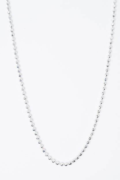 Binky Necklace - Liquid Metallic Pearl White