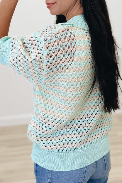 Mint Mirage Top